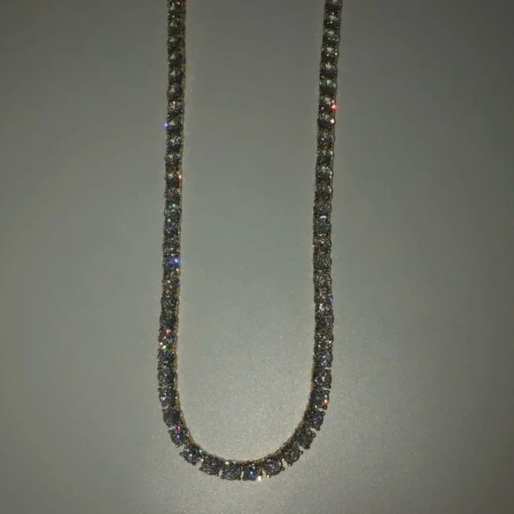 18k 72ct Tennis Necklace - Picture 5 of 12
